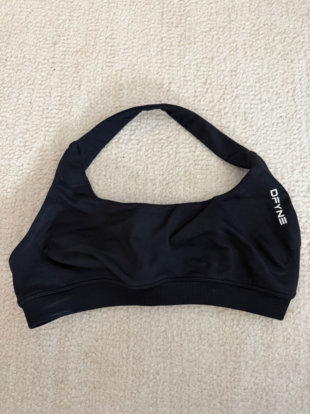 Black Active Sports Bra - Women's Supportive Racerback